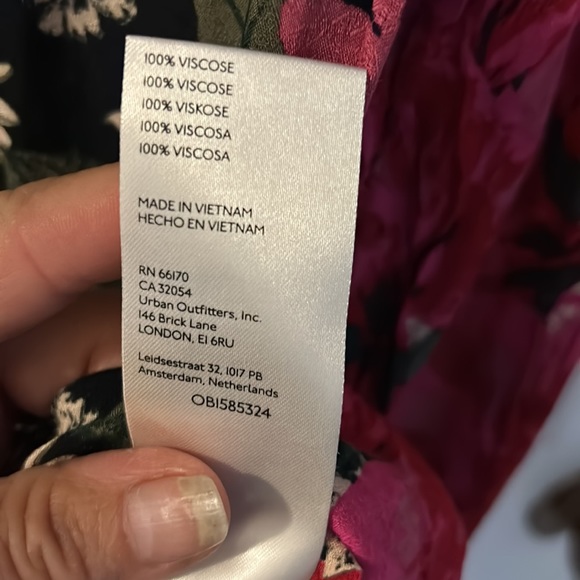 Free People EUC Size M Mikayla Twilight Combo Blouse - Picture 13 of 13